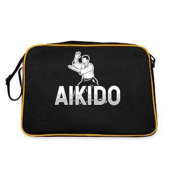 Aikido Martial Arts Martial Arts Lovers Fighter - Retro Bag - black/gold - Back