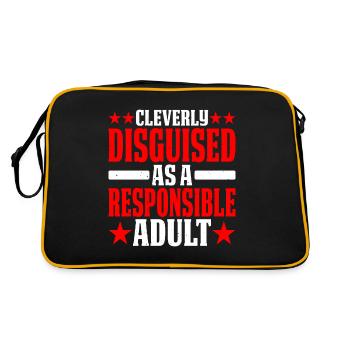 Habilement déguisé en adulte responsable - Sac Retro - noir/or - Dos