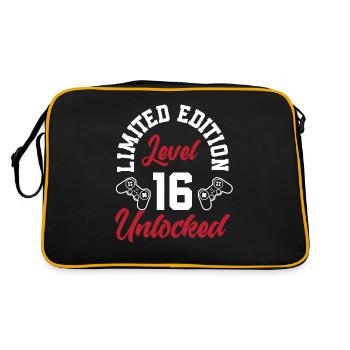 16e anniversaire Jeune joueur de jeu - Sac Retro - noir/or - Dos