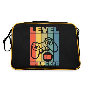 16e anniversaire Jeune joueur de jeu - Sac Retro - noir/or - Dos