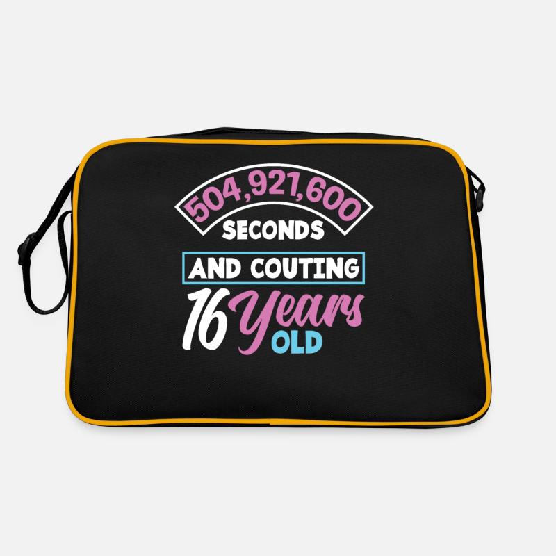 16. Geburtstag Mädchen Retro Tasche