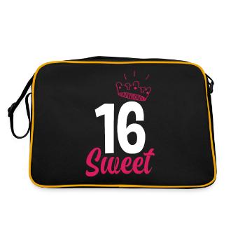 16th Birthday Girl - Retro Bag - black/gold - Back