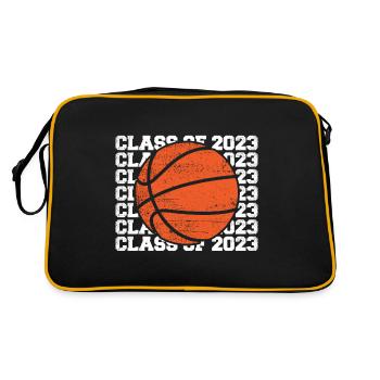 Graduate Senior Class 2023 Graduation Basketball - Retro Bag - black/gold - Back