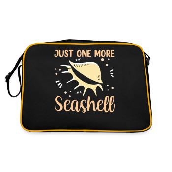 Une seule coquille collecteur de coquillages collecteurs de mollusques - Sac Retro - noir/or - Dos