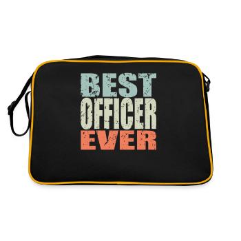 Meilleur cadeau d’officier de tous les temps - Sac Retro - noir/or - Dos