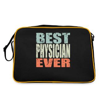 Best Physicist ever Physicist Gift - Retro Bag - black/gold - Back