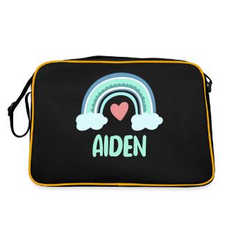 Aiden Nom Rainbow Baby - Sac Retro - noir/or - Dos