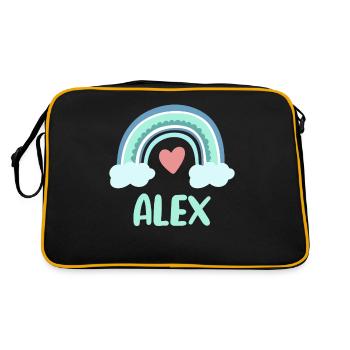 Alex Nom Rainbow Baby - Sac Retro - noir/or - Dos