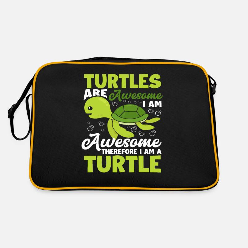 Turtle Funny Turtle Saying Retro Bag