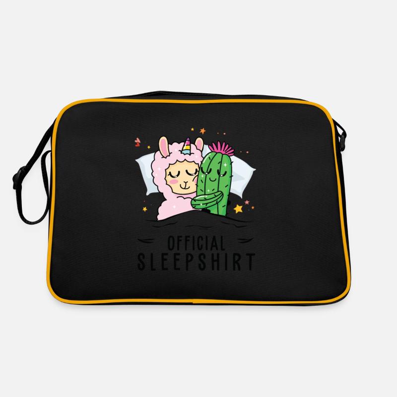 Offizielles Schlafanzug, Einhorn, Umarmungen, Retro Tasche