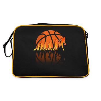Basketball Sport Evolution BBall - Retro Tasche - Schwarz/Gold - Hinten