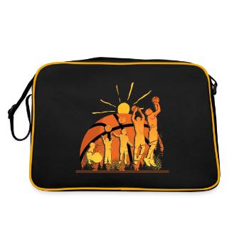 Basketball Sport Evolution BBall - Retro Tasche - Schwarz/Gold - Hinten