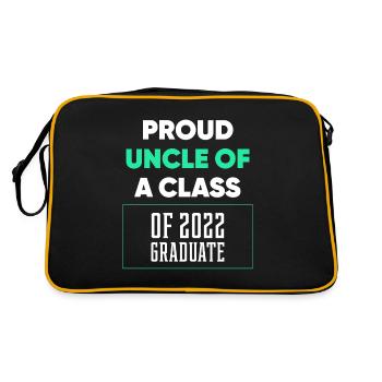 Proud Uncle of A Class of 2022 Graduate Gift - Retro Bag - black/gold - Back