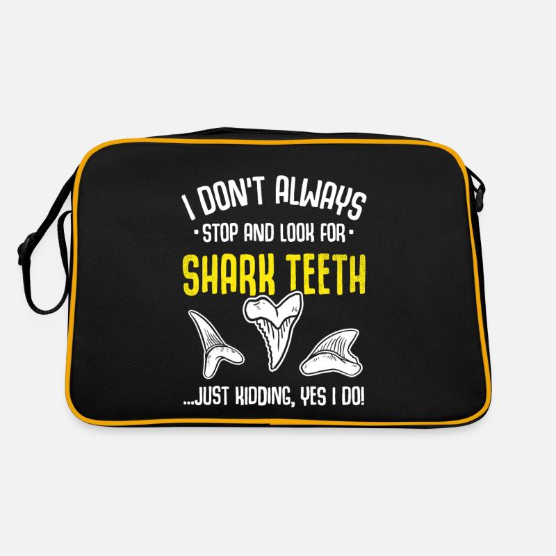 Shark Teeth Fossil Collector Shark Tooth Fossils Teeth Retro Bag