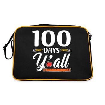 100 jours vous tous dictons Drôle douce équipe - Sac Retro - noir/or - Dos