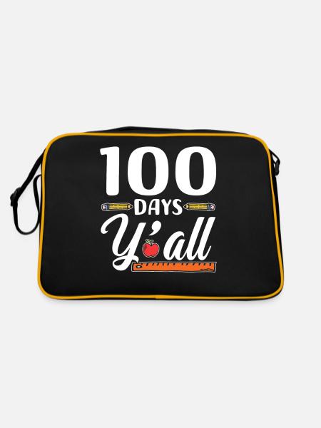 100 jours vous tous dictons Drôle douce équipe - Sac Retro - noir/or - Dos