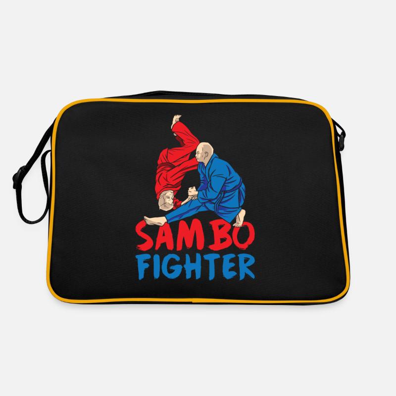 Sambo Fighter Training Martial Arts Martial Arts Retro Bag