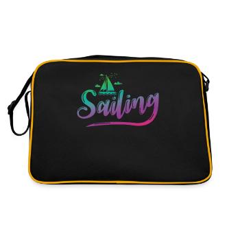 Voilier Voilier Sports Nautiques Loisirs - Sac Retro - noir/or - Dos