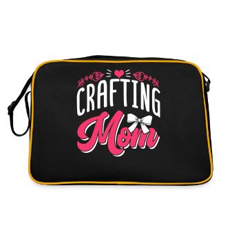 Crafts Mom Mother Hobbyist Craft - Retro Bag - black/gold - Back