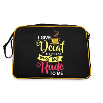 Decaffeinated Coffee Caffeine Caffeine Free - Retro Bag - black/gold - Back