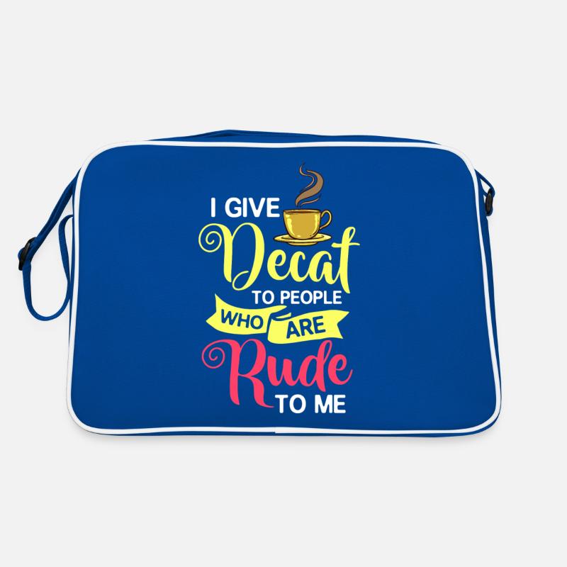 Café décaféiné Caféine Sans caféine Sac Retro