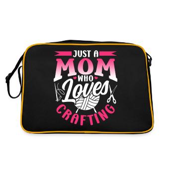 Juste une mère qui aime faire de l’artisanat de maman - Sac Retro - noir/or - Dos