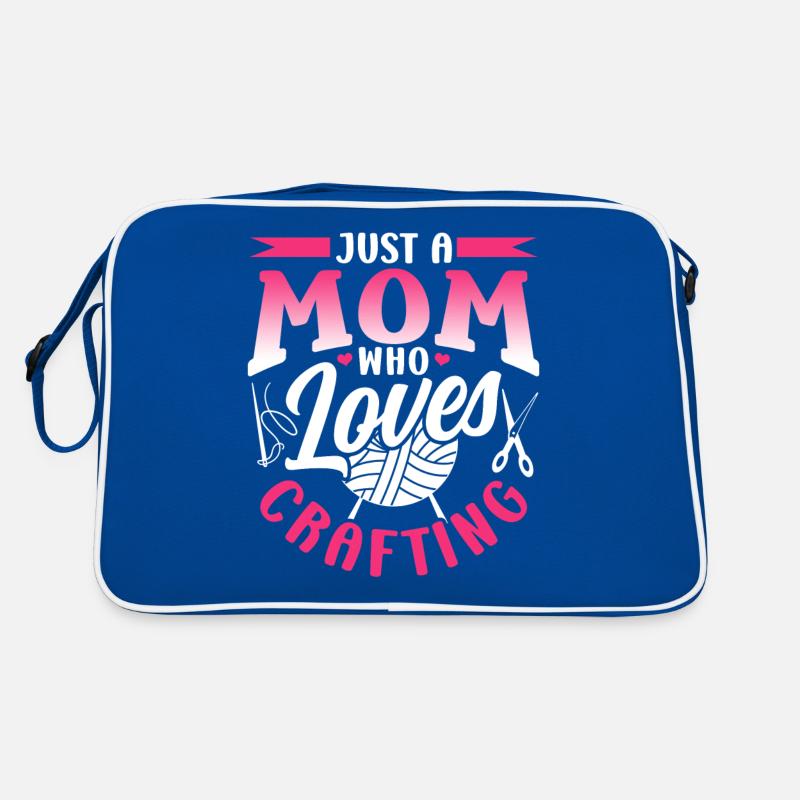 Nur Eine Mutter Die Das Basteln Liebt Mama Bastel Retro Tasche