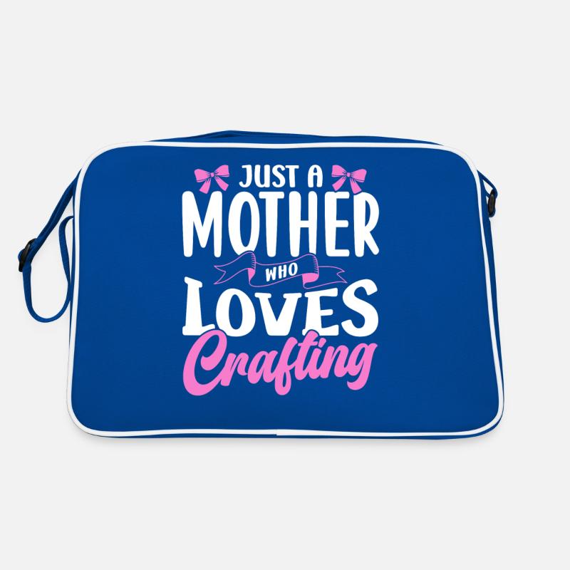 Nur Eine Mutter Die Das Basteln Liebt Bastel Mama Retro Tasche