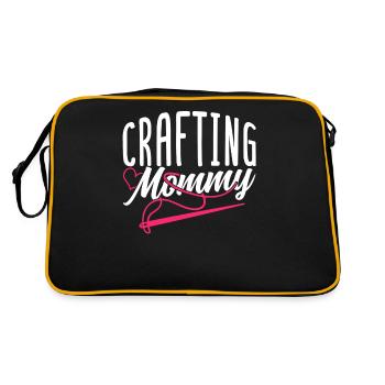 Craft Mom Mother Crafts Hobbyist - Retro Bag - black/gold - Back