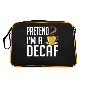 Decaffeinated Coffee Caffeine Caffeine Free - Retro Bag - black/gold - Back
