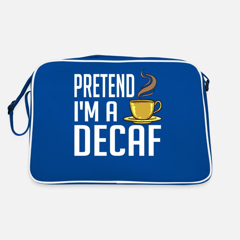 Café décaféiné Caféine Sans caféine Sac Retro