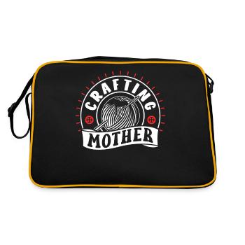 Crafting Mother Crafts Mama Craft Hobbyist - Retro Bag - black/gold - Back