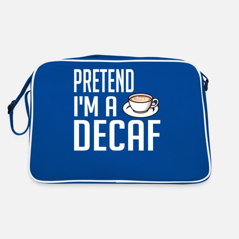 Café décaféiné Caféine Sans caféine Sac Retro