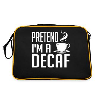 Decaffeinated Coffee Caffeine Decaffeinated - Retro Bag - black/gold - Back