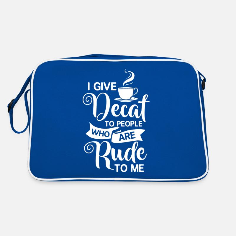 Café décaféiné Caféine Sans caféine Sac Retro