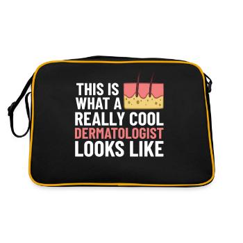 Dermatology Skin Care Skin Medicine Disease - Retro Bag - black/gold - Back