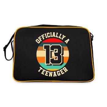 13e anniversaire Jeune adolescent - Sac Retro - noir/or - Dos