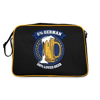 0% German 100% Loves Beer Volksfest - Retro Bag - black/gold - Back