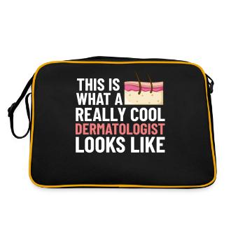 Dermatology Skin Care Skin Medicine Disease - Retro Bag - black/gold - Back