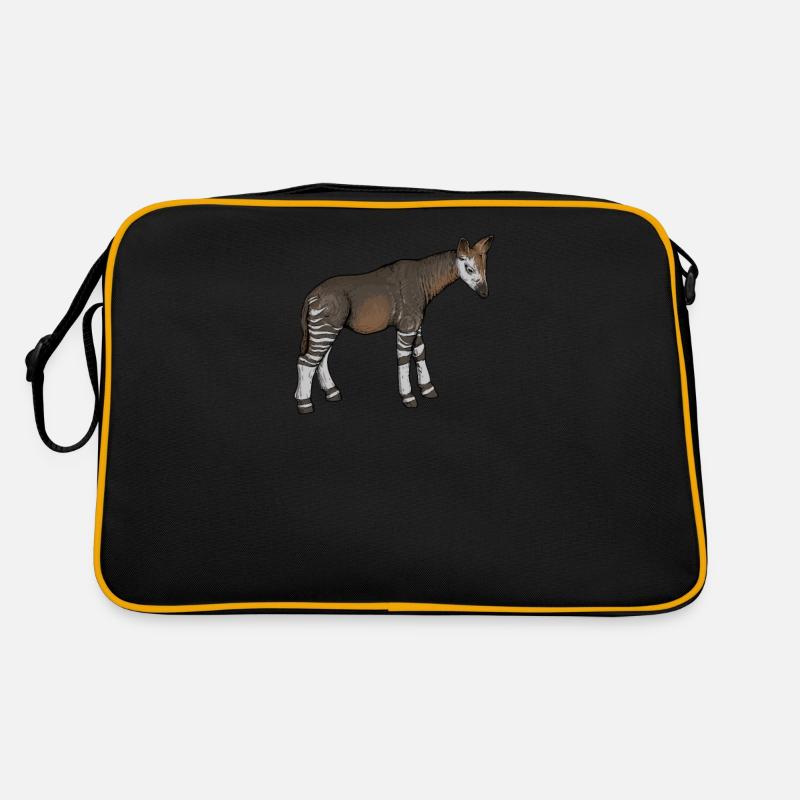 Okapi I girafe de la forêt tropicale pour Sac Retro
