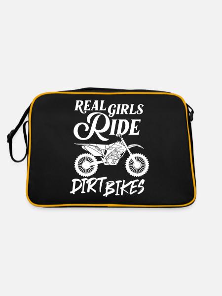 Dirt Bike Motocross Électrique Riding MX Rider - Sac Retro - noir/or - Dos