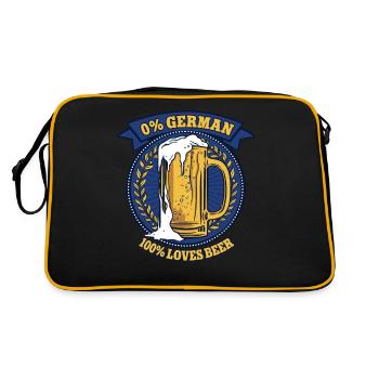 0% German 100% Loves Beer Volksfest - Retro Bag - black/gold - Back