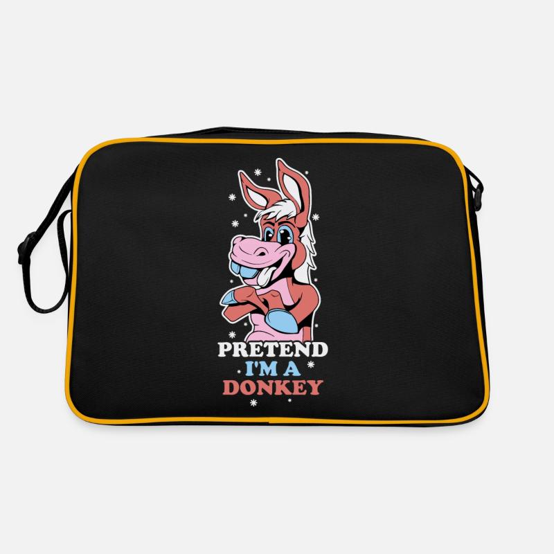 Pretend Im A Donkey Donkey Gift Retro Bag