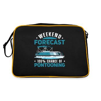Weekend Forecast 100% Chance Funny Ponton Ponton - Sac Retro - noir/or - Dos