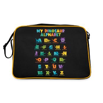 Dinosaurs Alphabet Learn Primer Gift - Retro Bag - black/gold - Back