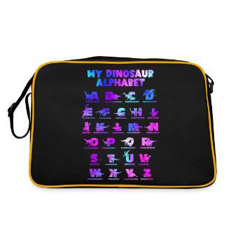Dinosaurs Alphabet Learn Primer Gift - Retro Bag - black/gold - Back