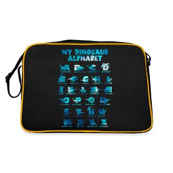 Dinosaurs Alphabet Learn Primer Gift - Retro Bag - black/gold - Back