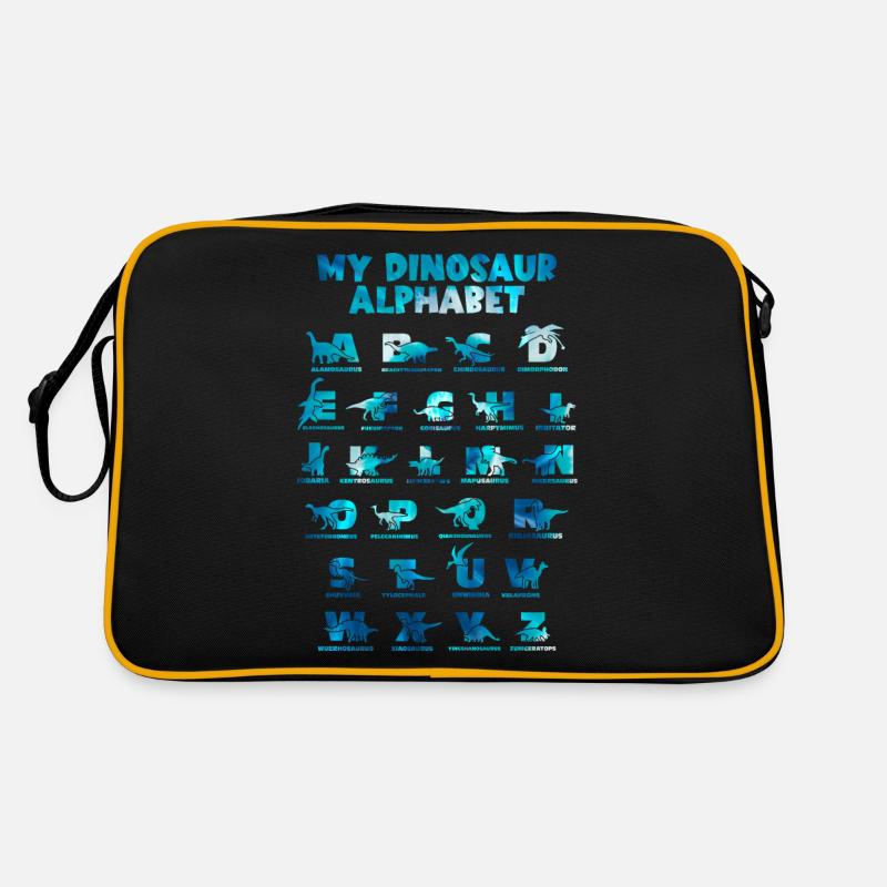 Dinosaurier Alphabet Learn Primer Geschenk Retro Tasche