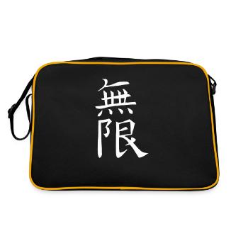 Japan Kanji Kaliphraphie Japan Symbol Infinity - Retro Bag - black/gold - Back