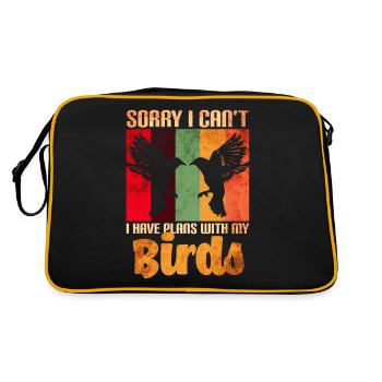 Amateurs d’oiseaux Oiseaux - Sac Retro - noir/or - Dos